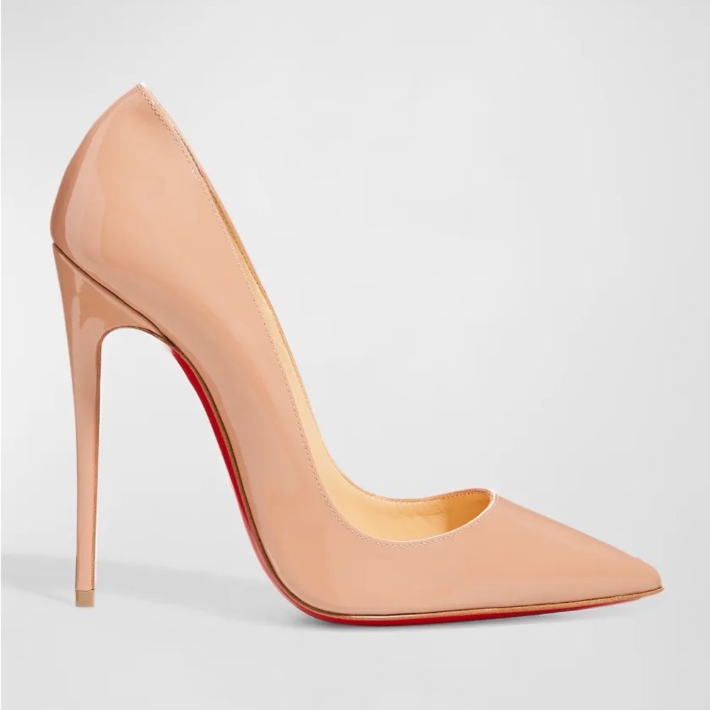 So Kate Patent Pointed-Toe Red Sole Pump
